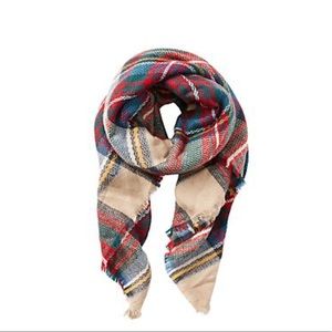 plaid blanket scarf